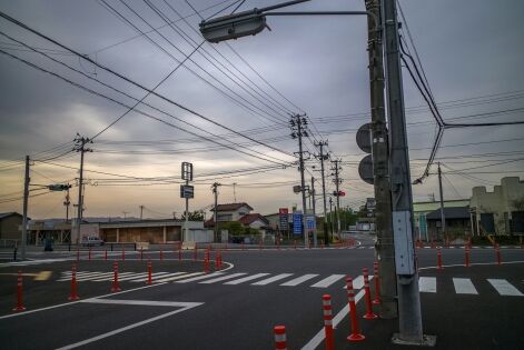  Fukushima, Japon Avril 2016, Ville de Namie, Dans la zone réouverte au public, les habitants s'y refusent à revenir, c'est aujourd'hui une ville fantome.